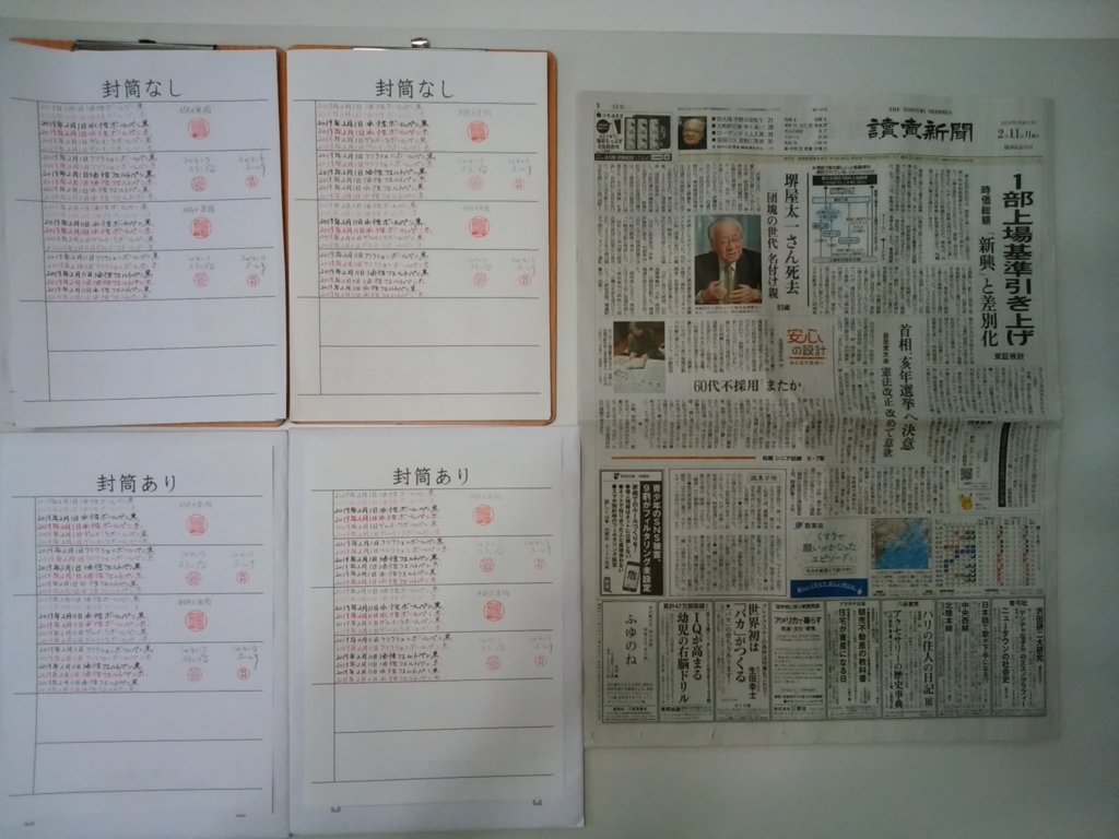 筆跡鑑定の研究用試料の作成2019年2月11日