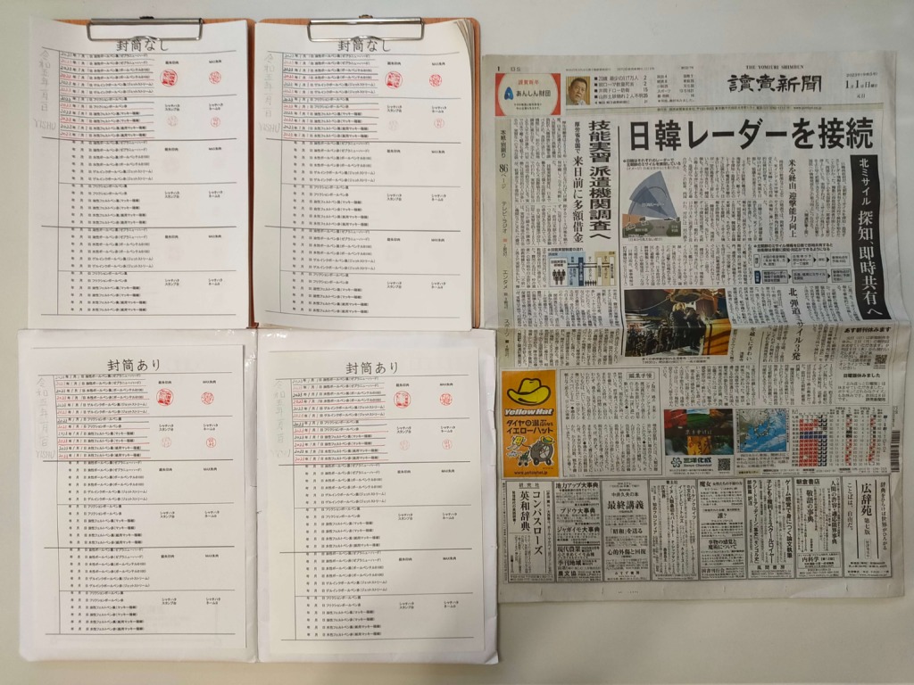 筆跡鑑定を印章鑑定の研究用試料の作成:2023年1月1日
